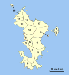 馬約特島行政區域劃分圖