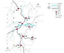湘西旅遊路線圖