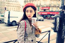 張維娜復古風街拍