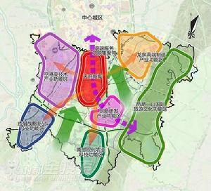 天府新區規劃圖