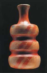 瑪雅三節肚形瓶 瑪雅三節肚形瓶