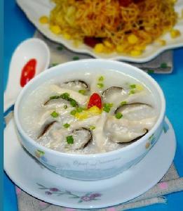 鮮菇雞肉粥