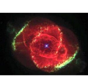 拍攝的獵戶座星雲彩色照片