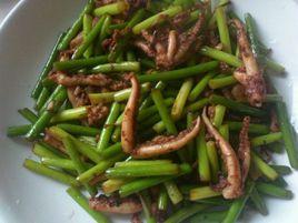 蒜苔魷魚 蒜苔魷魚