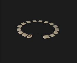 唐·獅紋白玉帶銙