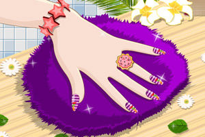 小遊戲《絢麗糖果色指甲》