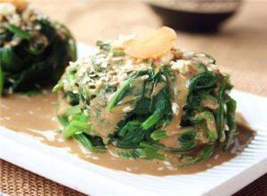 芝麻醬拌菠菜 芝麻醬拌菠菜