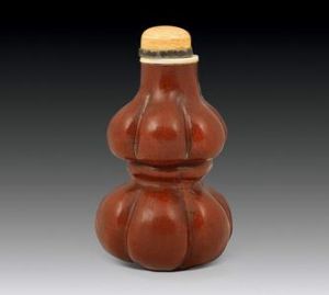 清匏制葫蘆形鼻煙壺 清匏制葫蘆形鼻煙壺