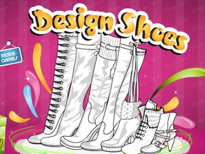 時尚鞋子填色 時尚鞋子填色