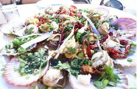 油潑扇貝 油潑扇貝