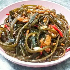 海帶絲炒肉絲 海帶絲炒肉絲