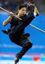 黃光源在南棍比賽中