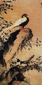 明林良山茶白羽圖 明林良山茶白羽圖