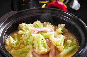 菜花煮沙白 菜花煮沙白