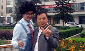 莫雄亮與央視著名少兒節目主持人劉洋