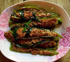 虎皮尖椒釀肉 虎皮尖椒釀肉