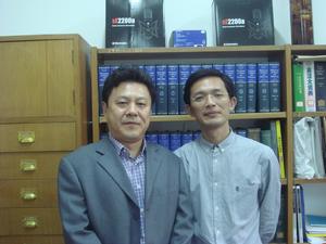 姜萬通教授和錢仁平教授合影