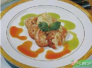 豬腳卷配雙椒汁 豬腳卷配雙椒汁