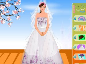 優雅的婚紗新娘 優雅的婚紗新娘