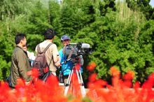 朝日電視台到無錫影視基地拍攝三國景區