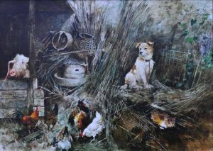 畜禽共用的柴房