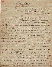 拉法格關於回憶馬克思的手稿。