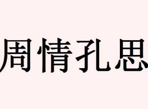 周情孔思