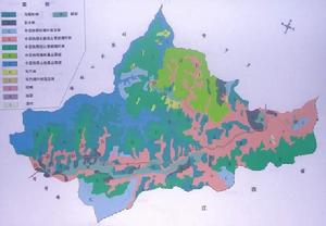 車八嶺國家級自然保護區示意圖
