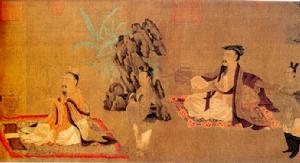 孫位 高逸圖卷(局部) 