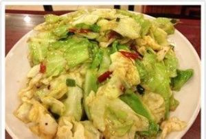 白菜葉炒雞蛋 白菜葉炒雞蛋