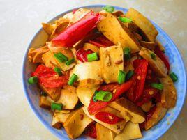 紅椒炒乾豆腐 紅椒炒乾豆腐
