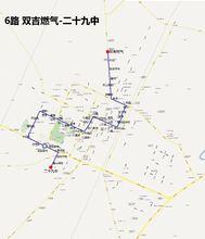 6路公交線路圖