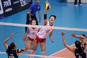 中巴戰 副攻張曉雅扣球