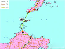 渤海海峽跨海通道示意圖