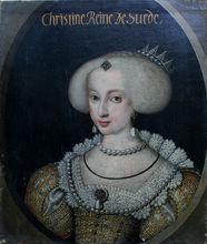 1640年左右的克里斯蒂娜女王，作者不明