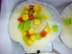 乳蛋蒸扇貝 乳蛋蒸扇貝