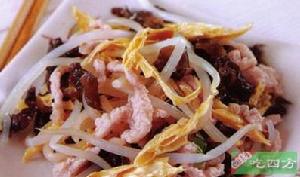木耳銀芽炒肉絲 木耳銀芽炒肉絲