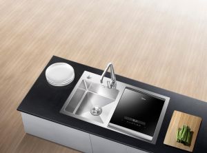 美的水槽洗碗機俯視圖