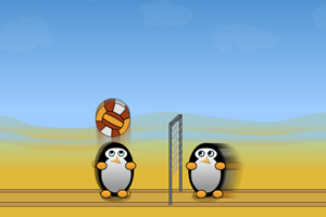 雙人企鵝排球
