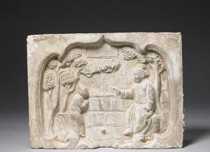 北宋陸績懷橘磚 北宋陸績懷橘磚