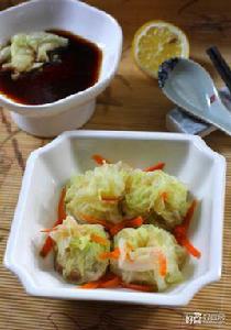 蒸白菜包 蒸白菜包