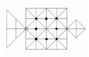 圖2 鄂溫克鹿棋示意圖