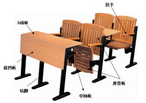 課桌椅結構示意圖