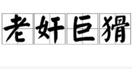 老奸巨猾 老奸巨猾