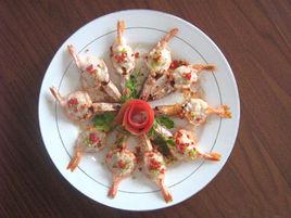 魯菜百花大蝦 魯菜百花大蝦