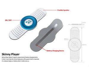 它不需要電池，人體散發的熱量就足以令其正常工作