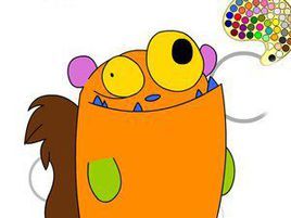 小怪物填色 小怪物填色