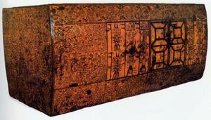 彩繪木雕內棺 彩繪木雕內棺