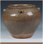 西晉越窯青瓷四系罐 西晉越窯青瓷四系罐