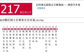 重慶公交217路區間 重慶公交217路區間